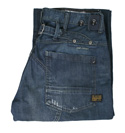 Dark Denim Worker Style Jeans (Storm Elwood)