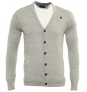 Grey Full Button Cardigan