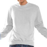Hanes Crew Neck Sweatshirt, White, L