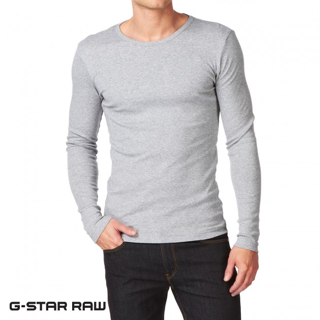 G-Star Mens G-Star Base Long Sleeve T-Shirt - Grey
