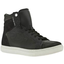 Male Auger Portent Hi Leather Upper Fashion Trainers in Black