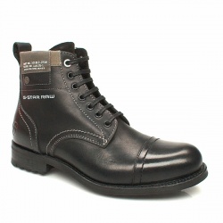 Male G-Star Military Pat Cap Leather Upper Casual in Black, Brown