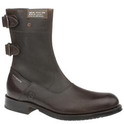 Male G-star Raw M.i. Dossier Leather Upper Casual Boots in Dark Brown