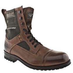 G-Star Raw Male G-star Raw Patton Marker Mix Leather Upper Casual Boots in Brown