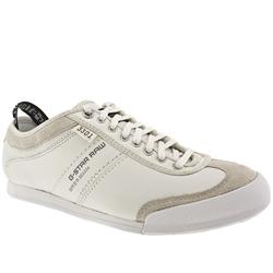 G-Star Raw Male G-Star Raw Stamp Maul Leather Upper Fashion Trainers in White