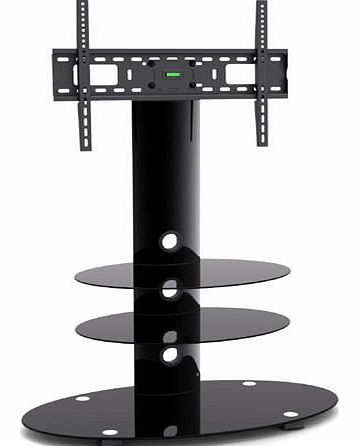 Glass & Metal TV Stand and Bracket for LG LCD, LED, Plasma 32``- 55`` TVS Comes With A Built In Swivel +-15 Degrees TV Bracket