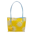 Yellow Sun Leather Bucket Bag