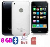 iPoP Black i9 (8GB) Dual Sim Dual Standby Touch Screen Mobile Phone, GSM Quadband, MP3/MP4, JAVA, SELF-INSTALL, USB, Unlocked, Sim Free