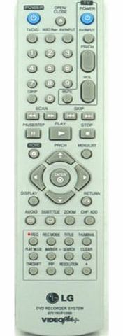 LG DR165 DVD Recorder Genuine Remote Control