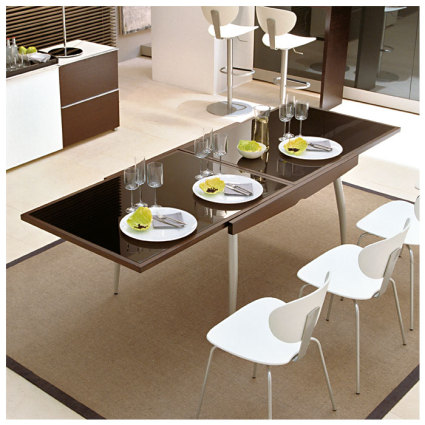 galaxy Glass Extending Dining Table