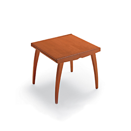 Square Wood Extending Dining Table