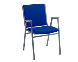 Versatile stacking chair. Ideal for meeting, conference, waiting areas. Cushioned 