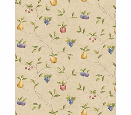Galerie Fruit Trail Kitchen Wallpaper, Natural,