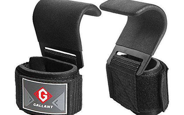 Gallant Power Weight Lifting Hooks Straps Gym Training Hand Bar Wrist Support Wraps Gloves