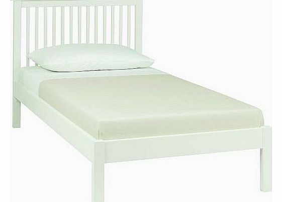 Gallery Collection Atlanta White 90cm (Single - 3ft) Low Foot Bedstead