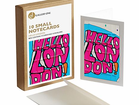 Gallery One Hello London Small Notecard Greeting