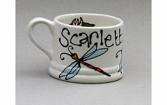 Gallery Thea Personalised Mug, Dragonfly