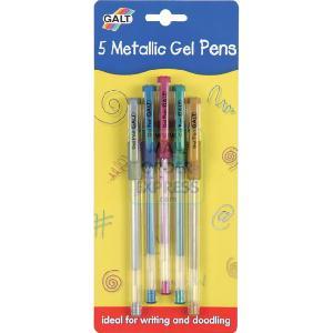 Galt 5 Metallic Gel Pens