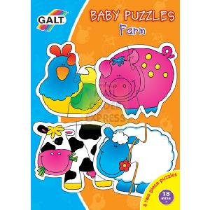 Galt Baby Puzzle Farm 4 x 2 piece jigsaw puzzle