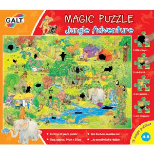 Magic 50 Piece Jigsaw Puzzle Jungle Adventure
