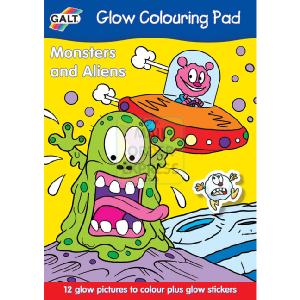 Galt Monsters Aliens Glow Colouring Pad