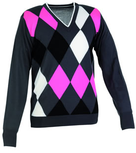 galvin green Chase Pullover Gunmetal/Hot Pink/White