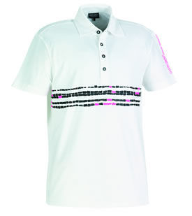 galvin green Jaxon Polo Shirt White/Black/Hot Pink
