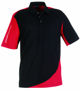 galvin green Jeremy Polo Shirt Black/Chilli Red
