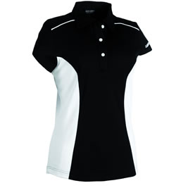 galvin green Womens Jolene Golf Shirt Black/White