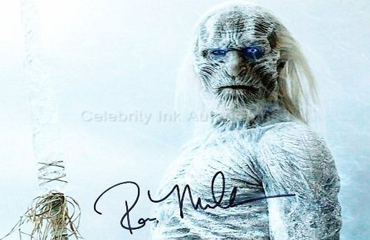 ROSS MULLAN as a White Walker - Game Of Thrones GENUINE AUTOGRAPH