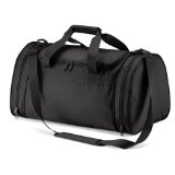 Black Sports bag, gym bag, sports holdall, weekend bag