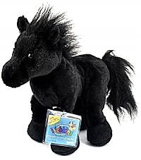 Ganz Webkinz Plush Pets - Black Friesian / Stallion Horse