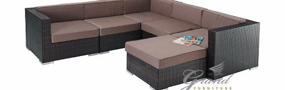 New Monaco Modern Rattan Sectional Corner Sofa Unit with Storage Chaise Garden Furniture