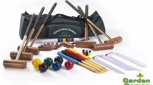 6 Player Garden Croquet Set. The Longworth 6 Player set from Garden Games