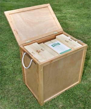Garden Games Pine Hi-Tower Storage Box (5063)