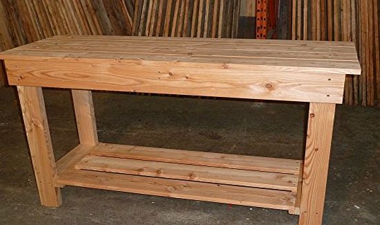 Garden Larch Workbench 1.8m(6ft) long Ideal for garage or workshop - very sturdy