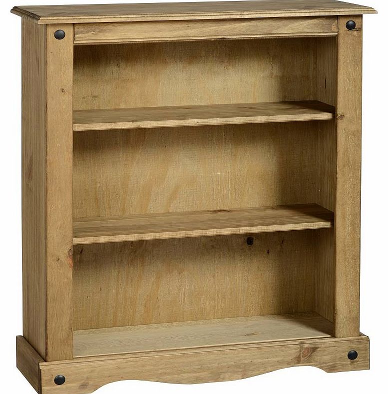 Gardens and Homes Direct Cortez Corona Pine Low Bookcase