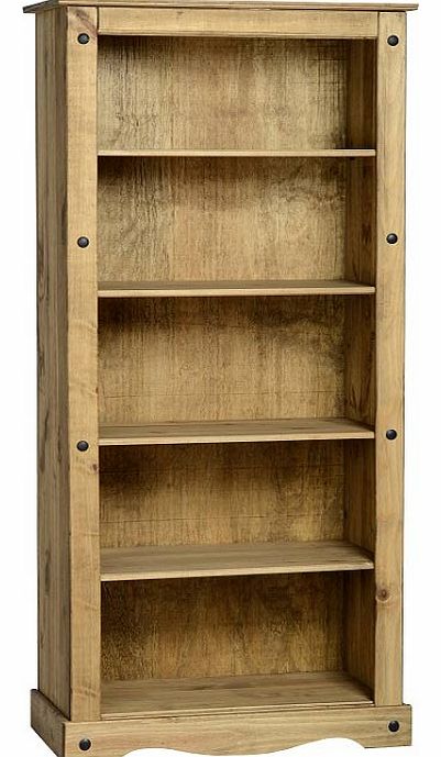 Gardens and Homes Direct Cortez Corona Pine Tall Bookcase