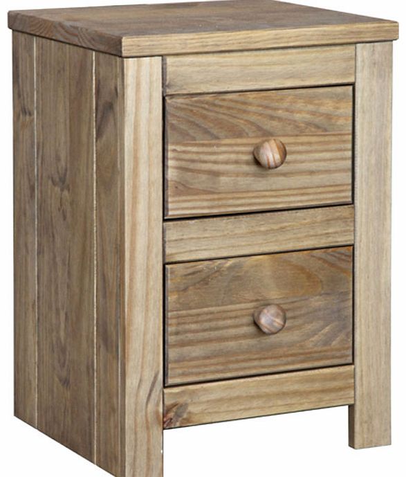 Gardens and Homes Direct Cortez Solid Pine Petite Bedside Cabinet