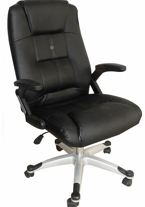Lorus 200 Black leather Office Chair