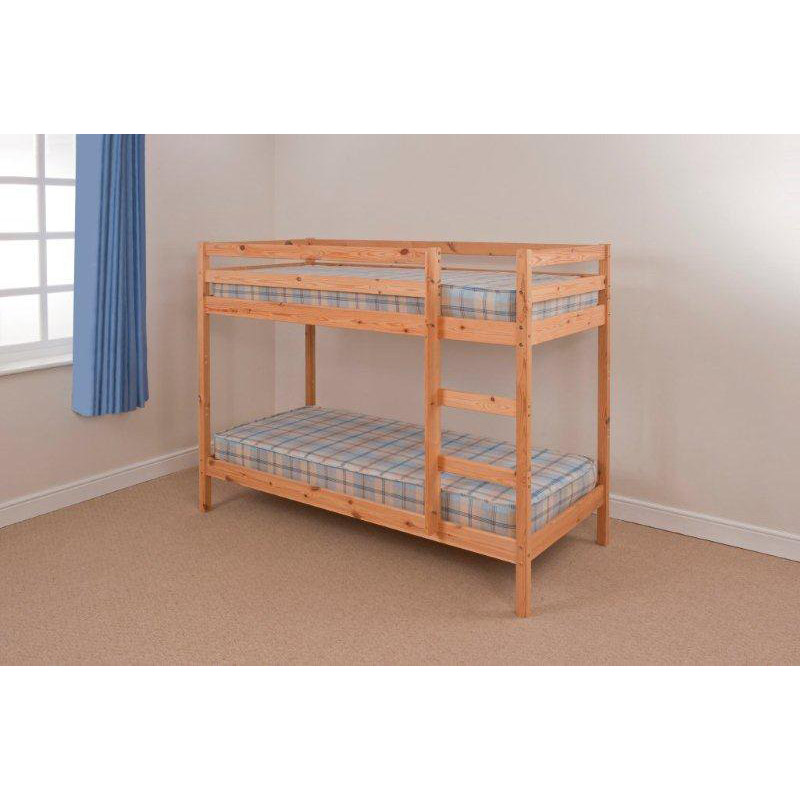 Shaker Pine Bunk Bed with Mattresses