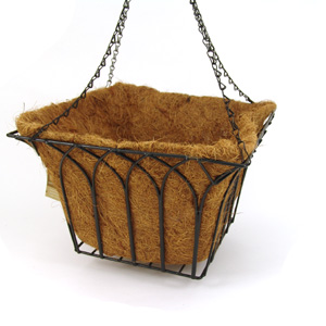 14 inch Square Gothic Hanging Basket