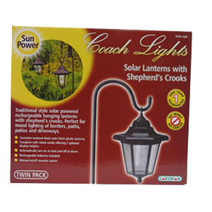 Coach Light Solar Lanterns with