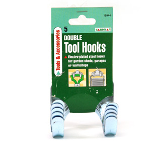 Double Tool Hooks x 5
