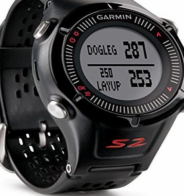 Garmin Approach S2 GPS Golf Watch - Black/Red