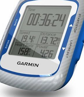 Garmin Edge 500 GPS Bike Computer - Blue/Silver