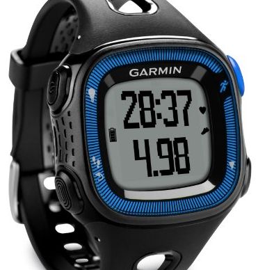 Garmin Forerunner 15 GPS Running Watch and Activity Tracker, Large - Black/Blue