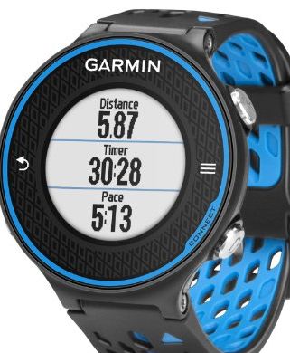 Forerunner 620 GPS Running Watch with Colour Touchscreen Display and Heart Rate Monitor - Black/Blue