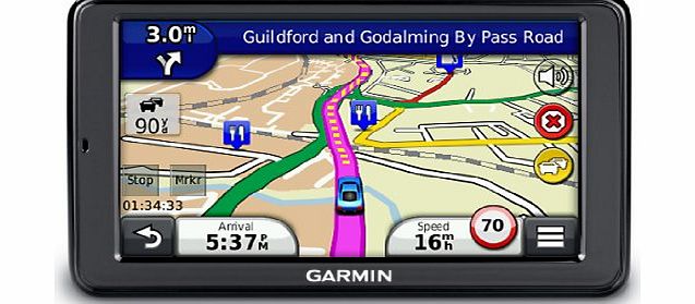 nuvi 2545LMT 5`` Sat Nav with UK and Western Europe Maps, Free Lifetime Map Updates and Free Lifetime Traffic Alerts
