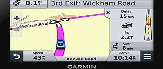Garmin nuvi 2599LMT-D 5`` Sat Nav with UK and Full Europe Maps, Free Lifetime Map Updates, Free Lifetime Di